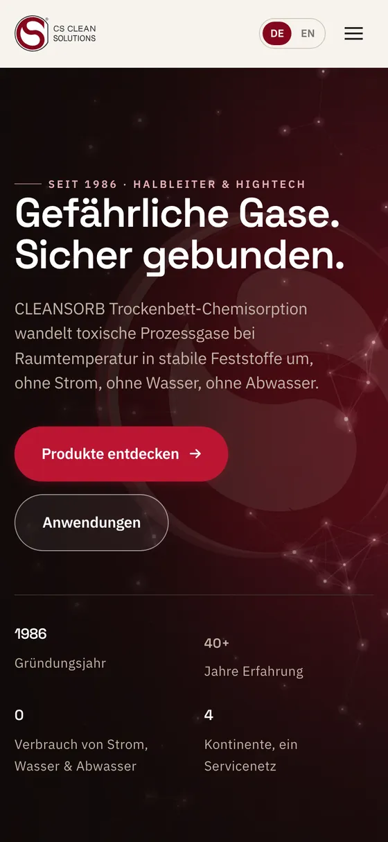 csclean.com auf dem Handy